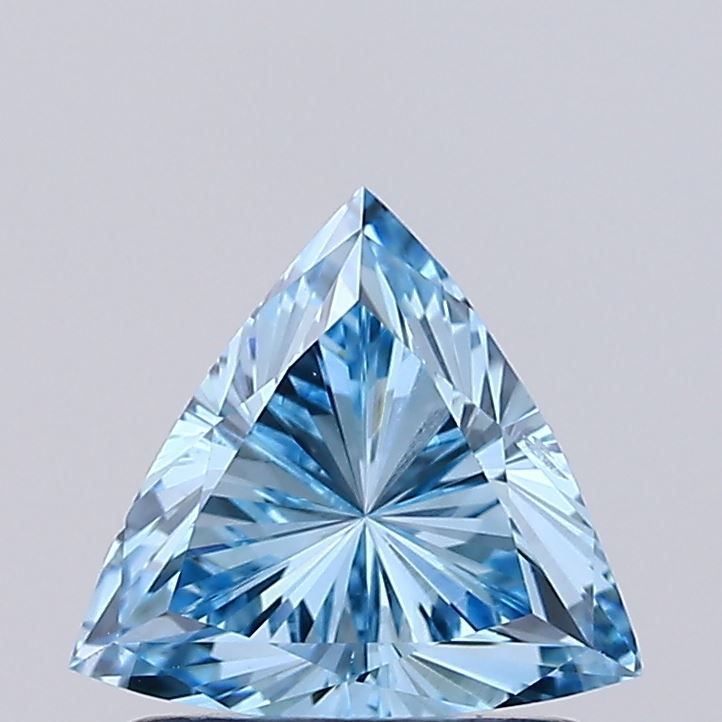 Triangular Fancy Vivid Blue Lab-grown Diamond 0.83ct VS2 loose diamond