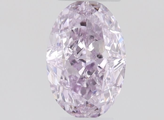 Oval Fancy Intense Purple Pink Natural Diamond 0.11ct loose diamond