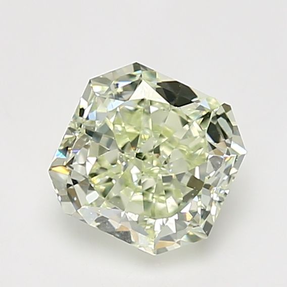 Radiant Fancy Light Yellow Green Natural Diamond 1.46ct VS2 loose diamond