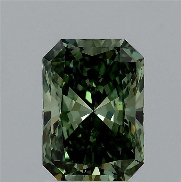 Radiant Fancy Vivid Green Lab-grown Diamond 2.09ct VS1 loose diamond
