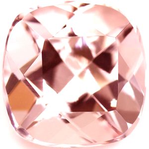 Cushion Pink Morganite 1.62ct loose gemstone