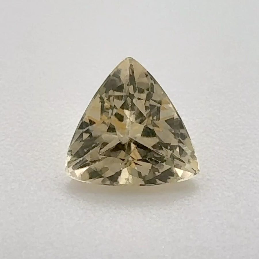 Trilliant Yellow Topaz 0.71ct loose gemstone