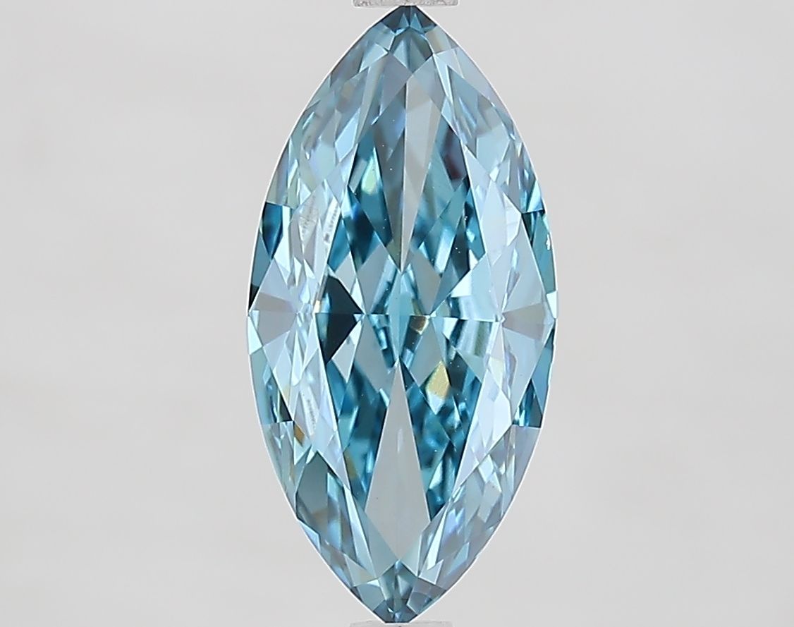 Marquise Fancy Vivid Blue Lab-grown Diamond 2.66ct VVS2 loose diamond
