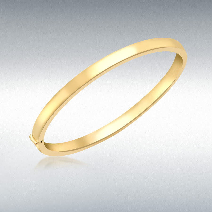 18ct Yellow Gold 5mm Plain Bangle