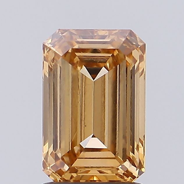 Emerald Fancy Yellowish Brown Lab-grown Diamond 1.51ct VS1 loose diamond