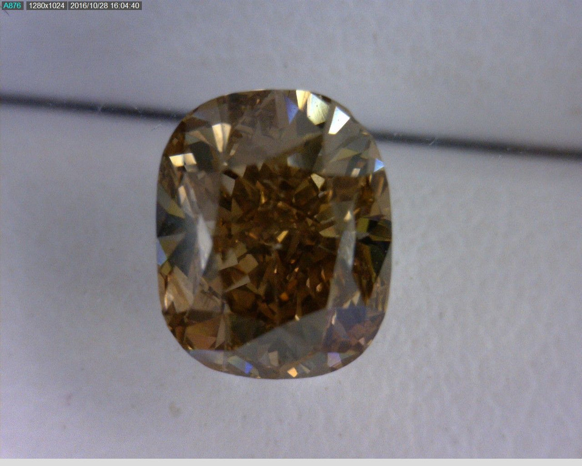 Cushion Champagne Natural Diamond 1.02ct SI1 loose diamond