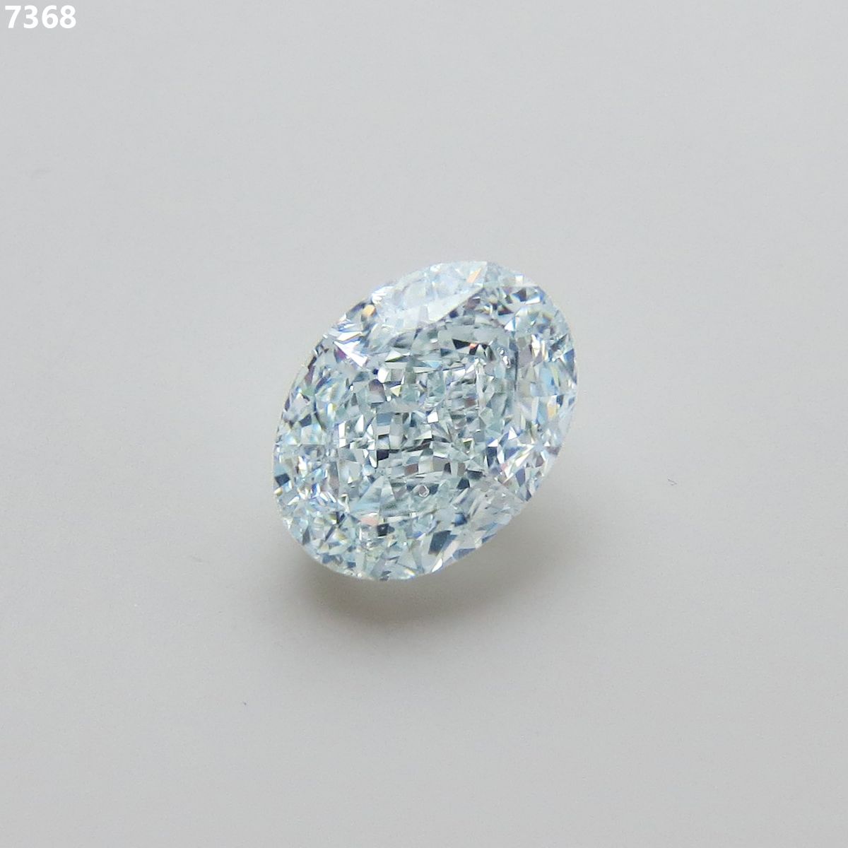Oval Fancy Light Greenish Blue Natural Diamond 2.32ct SI2 loose diamond