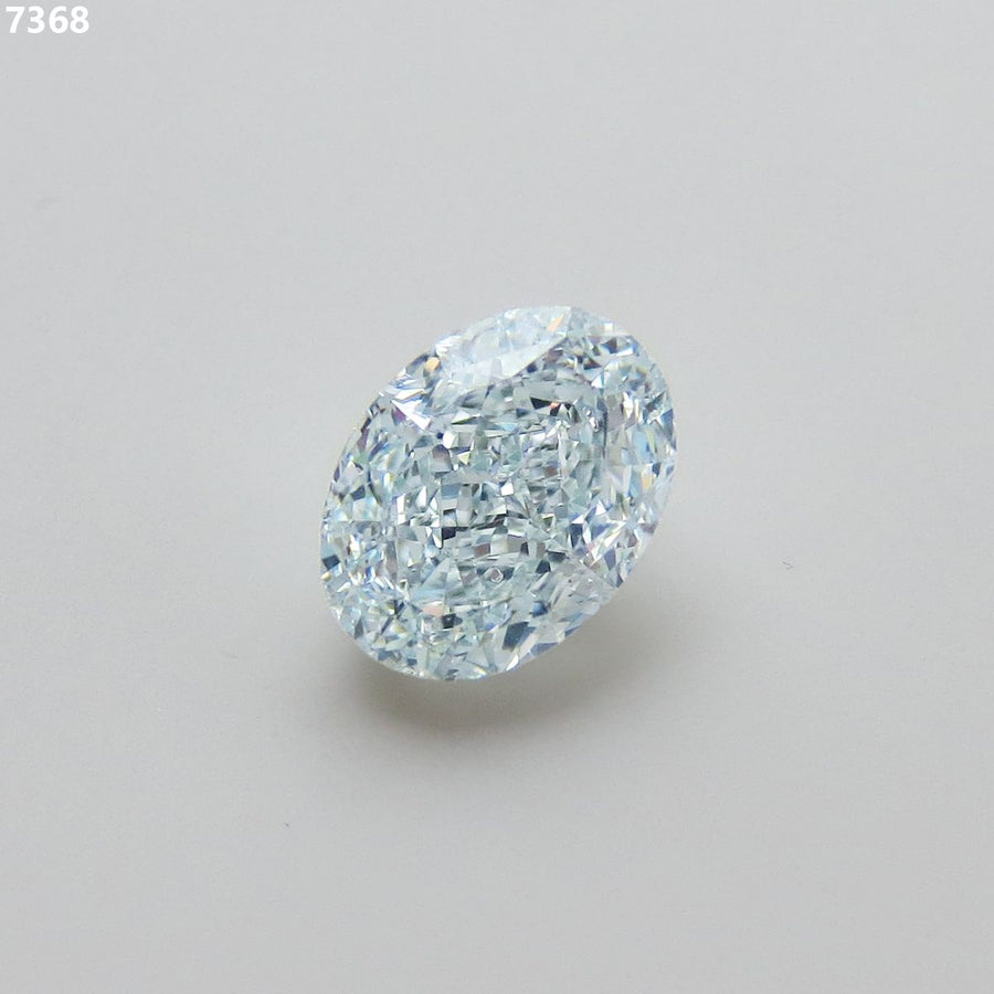Oval Fancy Light Greenish Blue Natural Diamond 2.32ct SI2 loose diamond