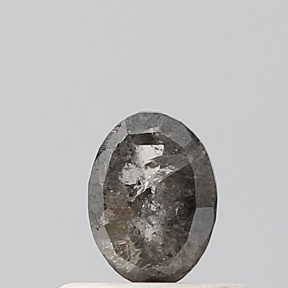 Oval Salt And Pepper Natural Diamond 0.4ct VS1 loose diamond