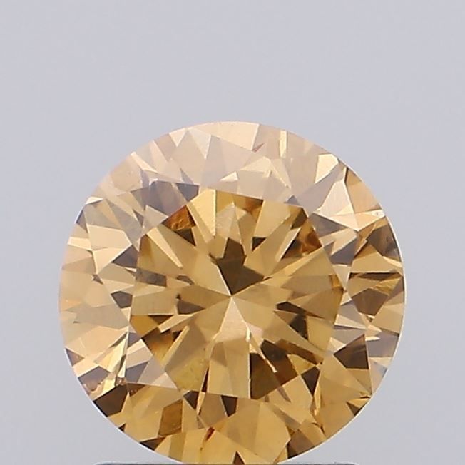 Round Fancy Yellowish Brown Lab-grown Diamond 0.74ct VS1 loose diamond