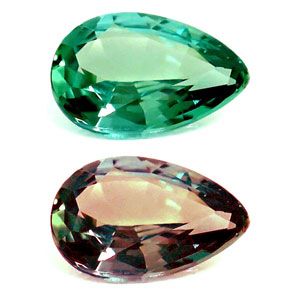 Pear Green Alexandrite 0.14ct loose gemstone