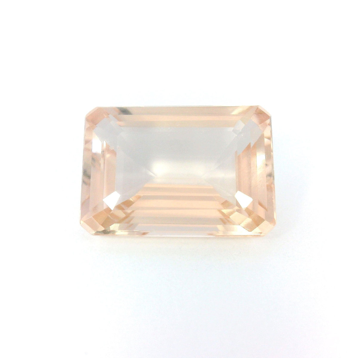 Octagonal Pink Morganite 5.72ct loose gemstone