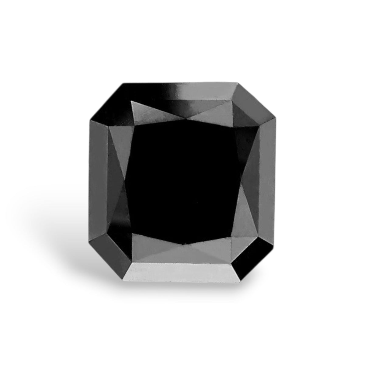 Radiant Black Natural Diamond 6.15ct loose diamond