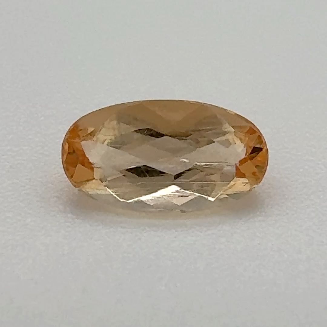 Oval Orange Topaz 0.725ct loose gemstone