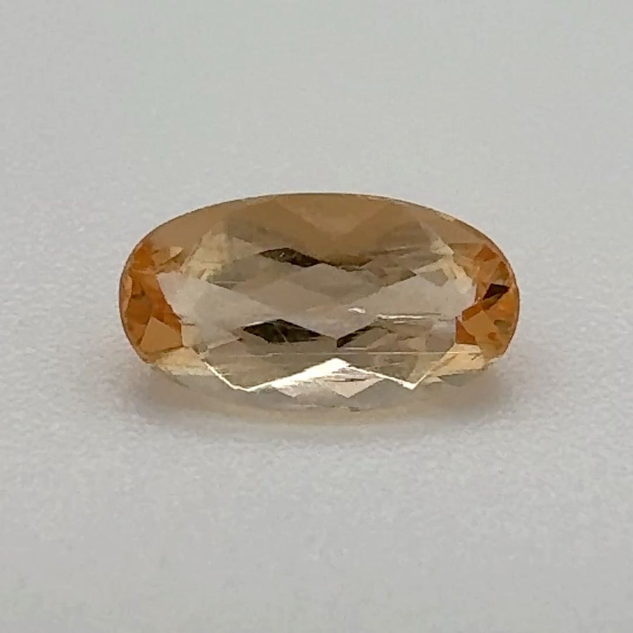 Oval Orange Topaz 0.725ct loose gemstone