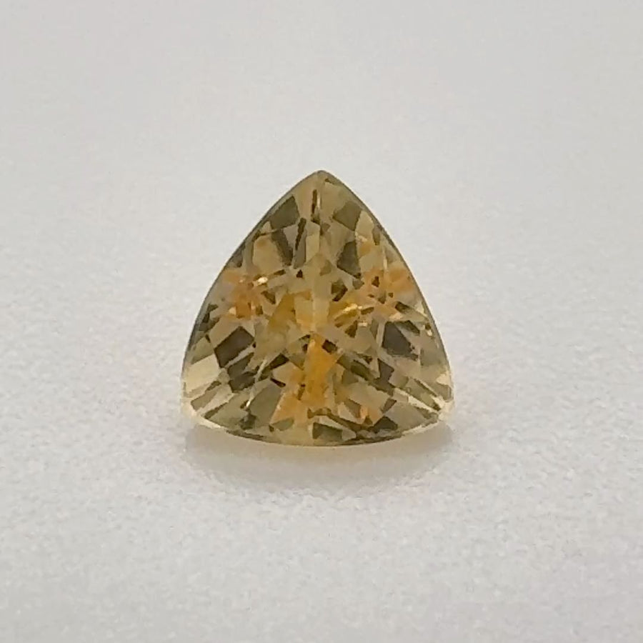Trilliant Yellow Topaz 0.56ct loose gemstone
