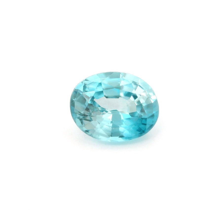 Oval Blue Zircon 4.06ct loose gemstone