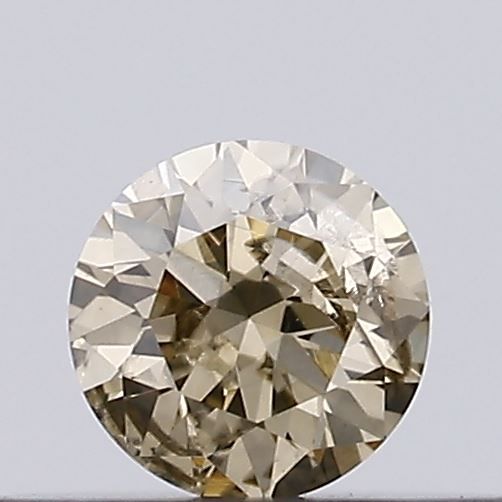Round Fancy Light Brown Natural Diamond 0.15ct I1 loose diamond