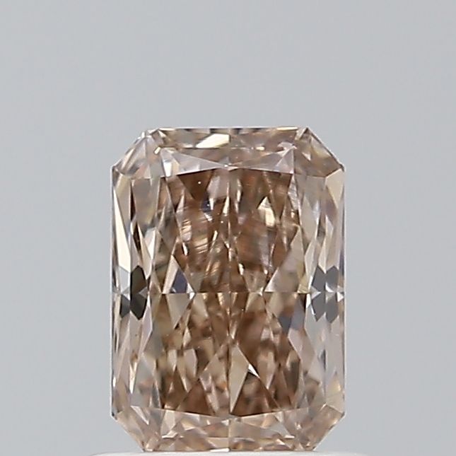 Radiant Fancy Dark Pinkish Brown Natural Diamond 0.72ct SI1 loose diamond