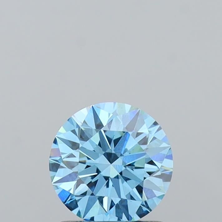 Round Fancy Vivid Blue Lab-grown Diamond 1ct VS1 loose diamond