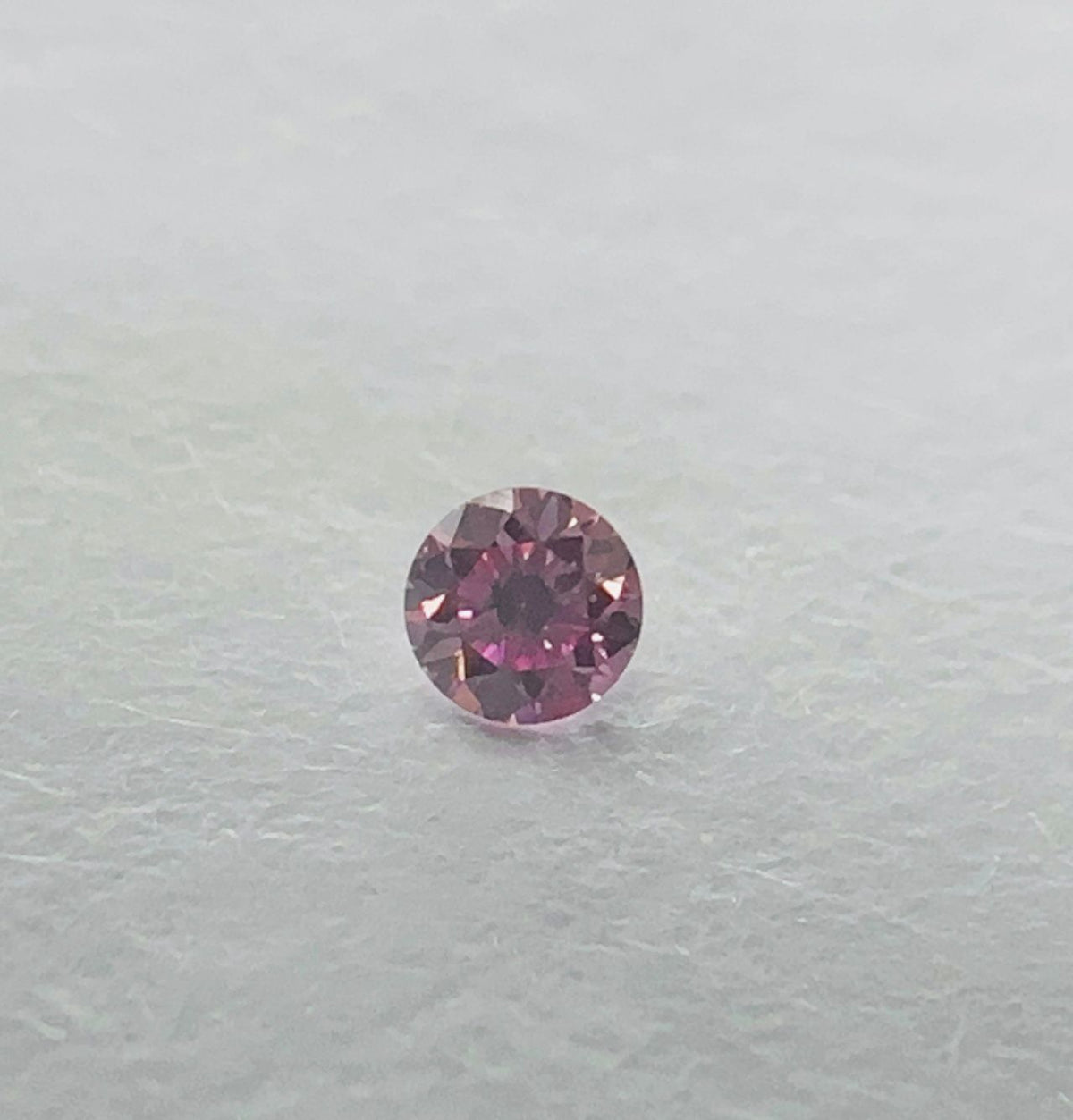 Round Fancy Intense Purplish Pink Natural Diamond 0.04ct loose diamond