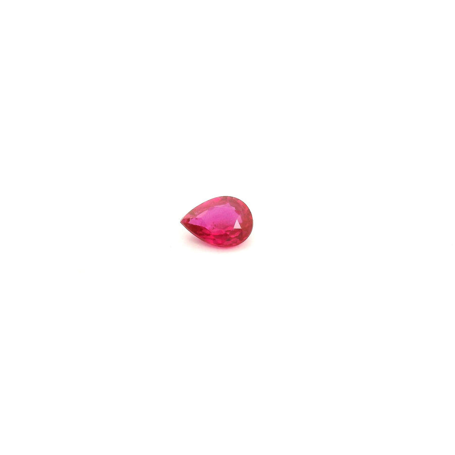 Pear Red Ruby 0.23ct loose gemstone