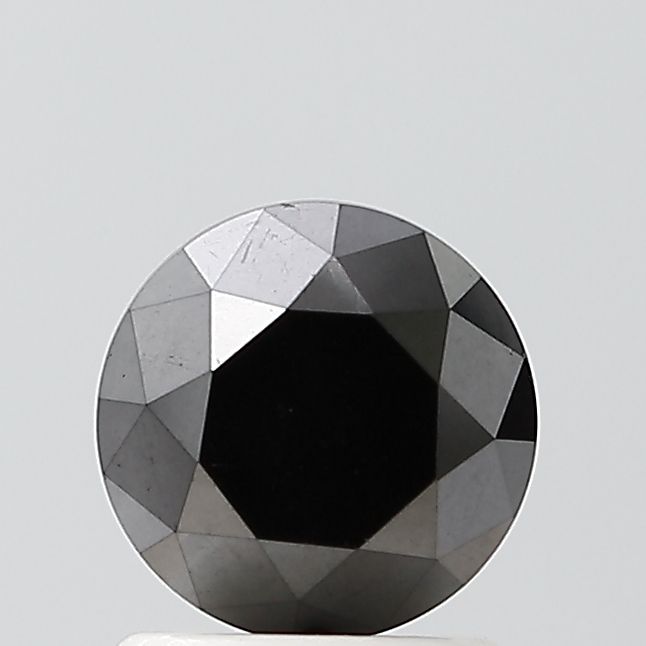 Round Black Natural Diamond 1.7ct VVS2 loose diamond