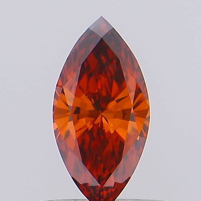 Marquise Fancy Deep Orange Lab-grown Diamond 0.4ct VVS2 loose diamond