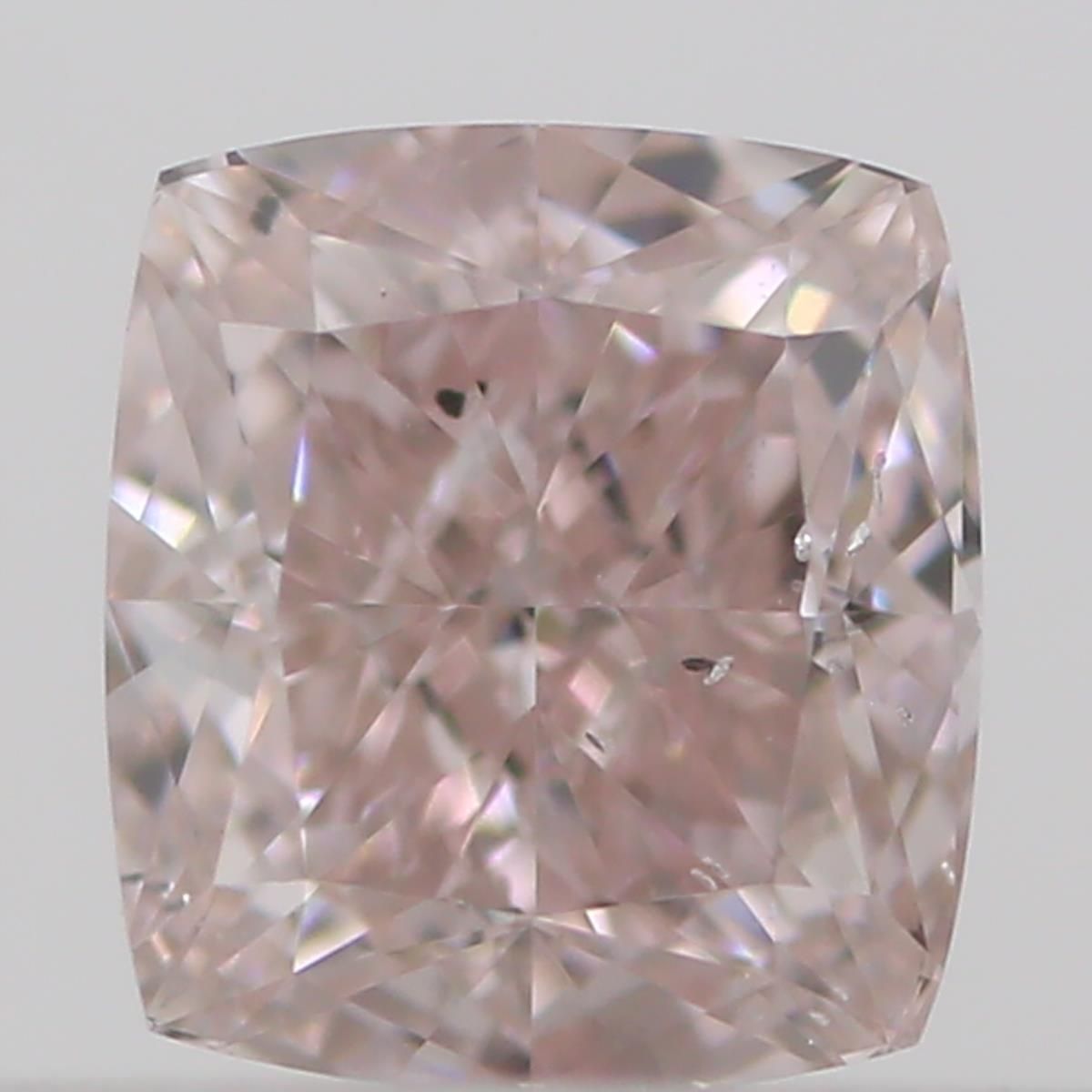 Cushion Fancy Light Orangey Pink Natural Diamond 0.35ct SI2 loose diamond