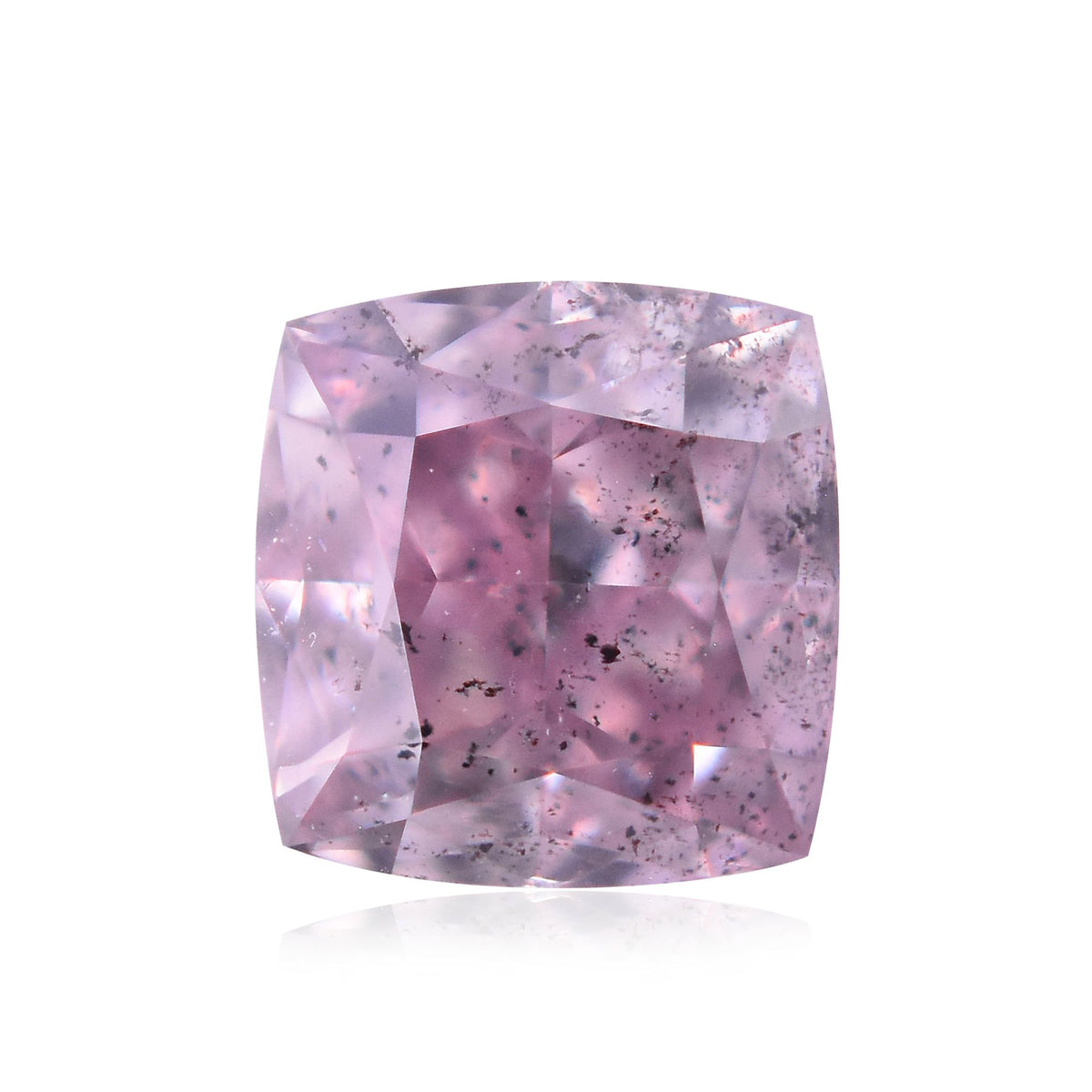 Cushion Fancy Intense Pink Purple Natural Diamond 0.32ct loose diamond