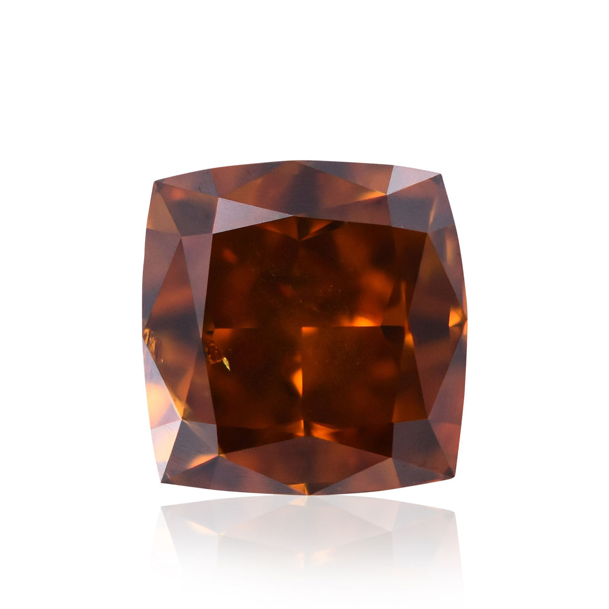 Cushion Fancy Deep Brownish Orange Natural Diamond 0.72ct I1 loose diamond