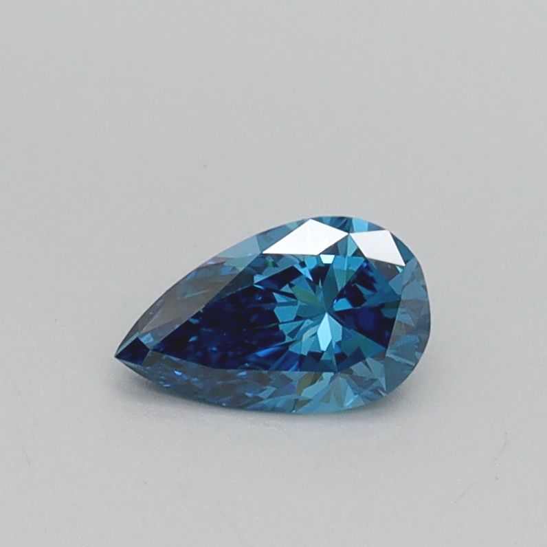 Pear Fancy Vivid Blue Lab-grown Diamond 0.32ct VS1 loose diamond