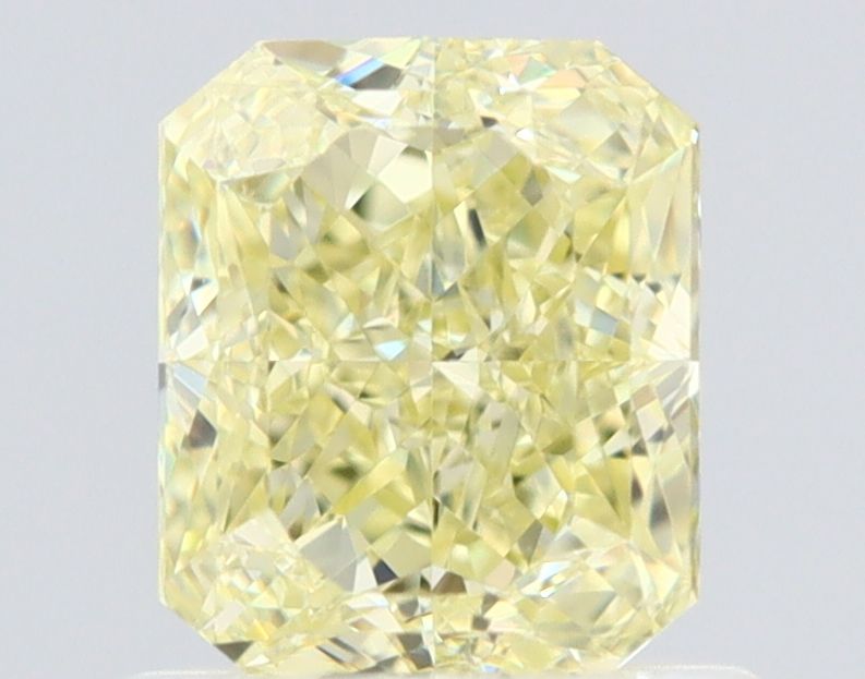 Radiant Fancy Light Yellow Natural Diamond 1.01ct VS1 loose diamond