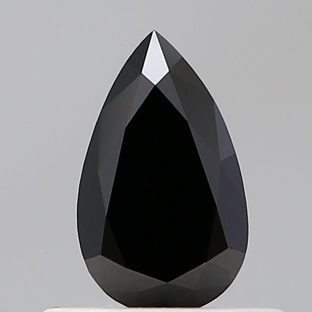 Pear Black Lab-grown Diamond 0.46ct VVS2 loose diamond