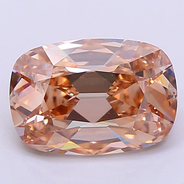 Cushion Very Light Brown Lab-grown Diamond 3.02ct VVS2 loose diamond