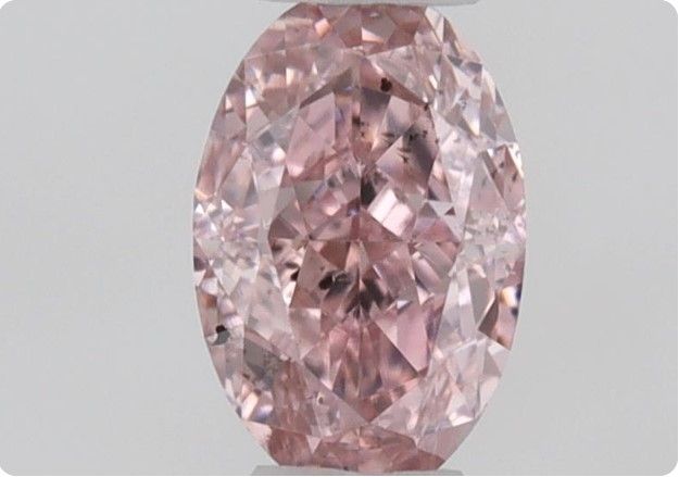 Oval Fancy Intense Pink Natural Diamond 0.21ct SI1 loose diamond