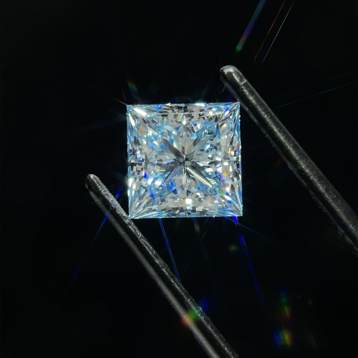 Princess Fancy Intense Blue Lab-grown Diamond 2.04ct VS2 loose diamond
