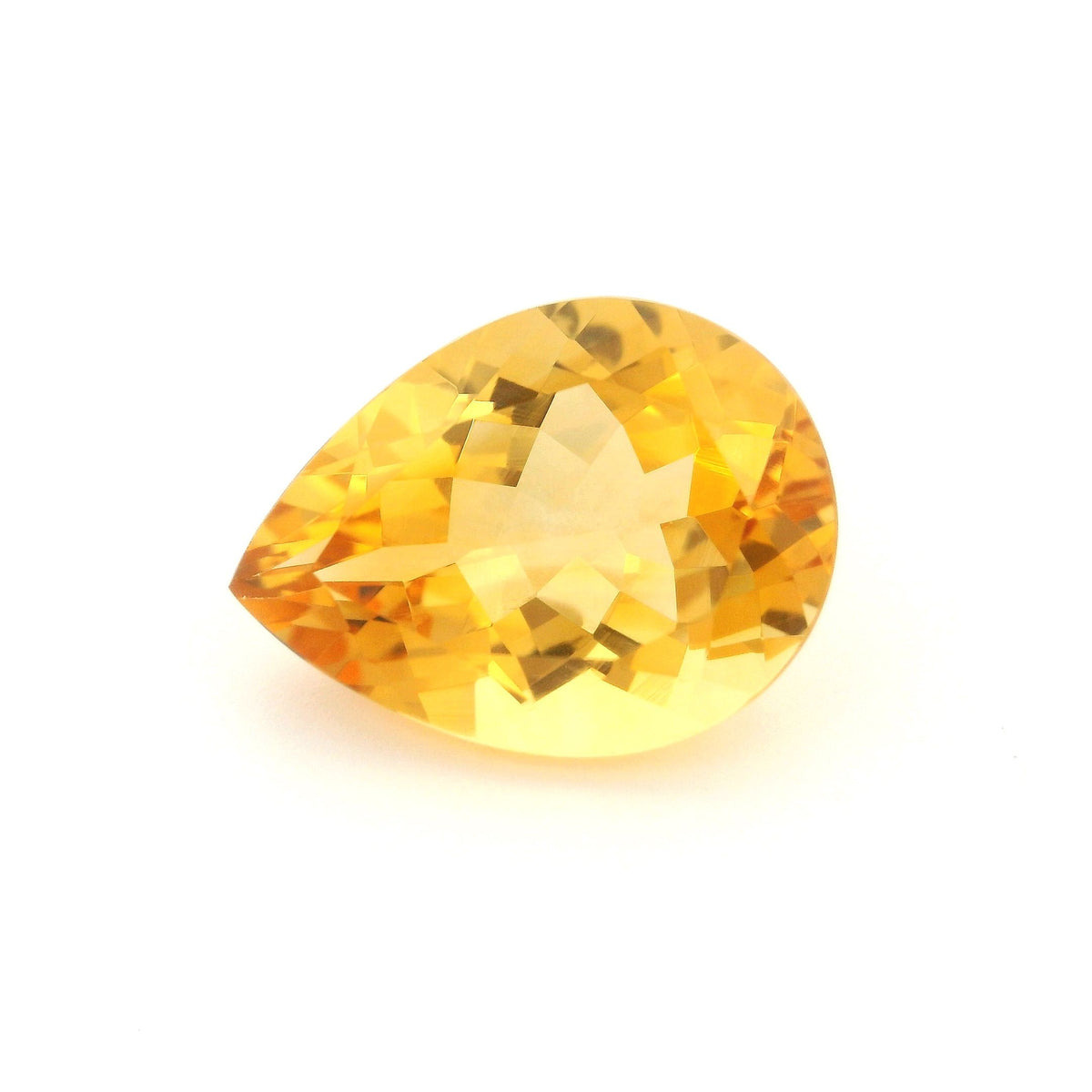 Pear Yellow Citrine 8.49ct loose gemstone