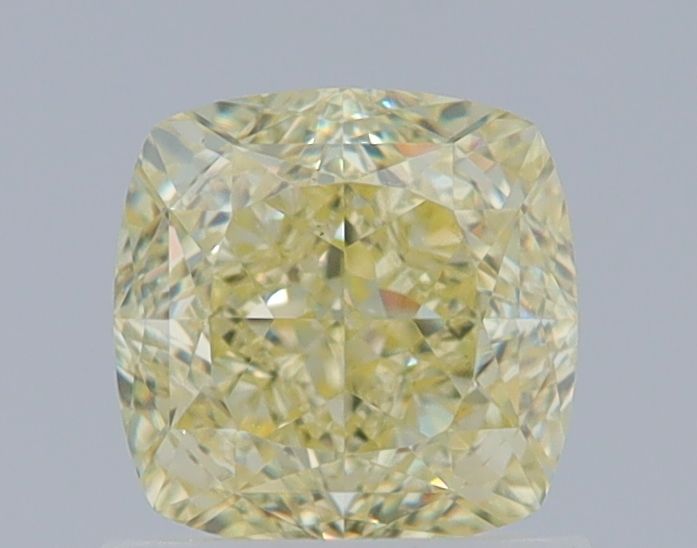 Cushion Fancy Light Yellow Natural Diamond 1.21ct VS2 loose diamond