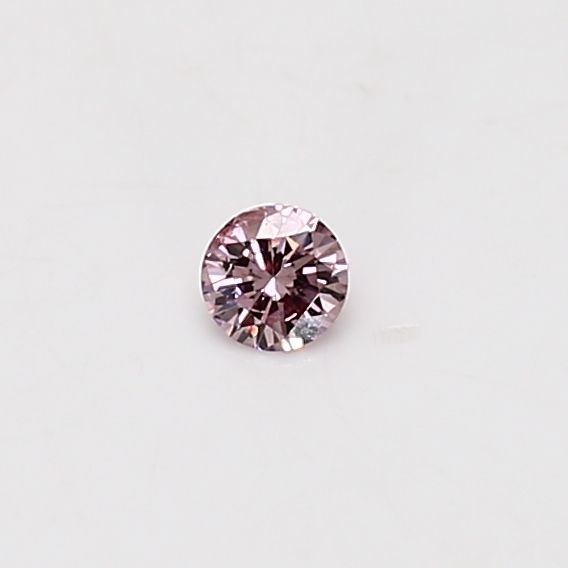 Round Fancy Pink Natural Diamond 0.08ct loose diamond