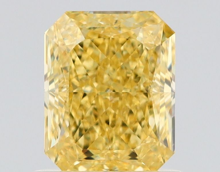 Radiant Fancy Intense Yellow Natural Diamond 1.02ct VS1 loose diamond