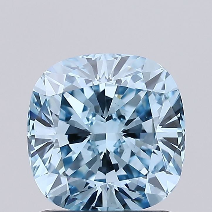 Cushion Fancy Vivid Blue Lab-grown Diamond 1.41ct VS1 loose diamond