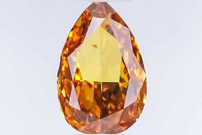 Pear Fancy Deep Brownish Yellowish Orange Natural Diamond 0.34ct SI1 loose diamond