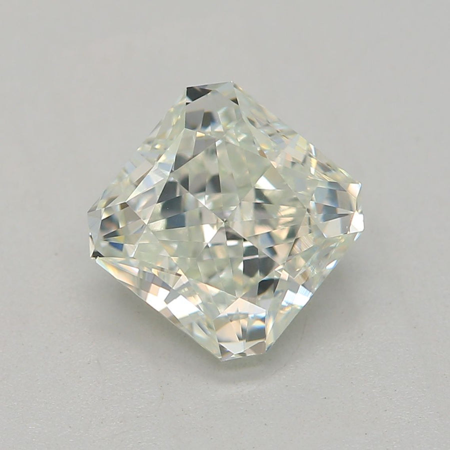 Radiant Faint Green Natural Diamond 1.01ct VS1 loose diamond