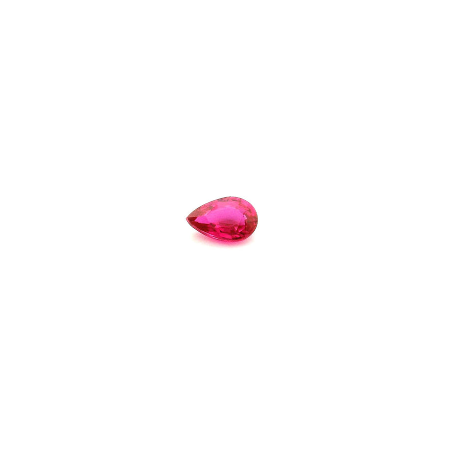 Pear Red Ruby 0.23ct loose gemstone