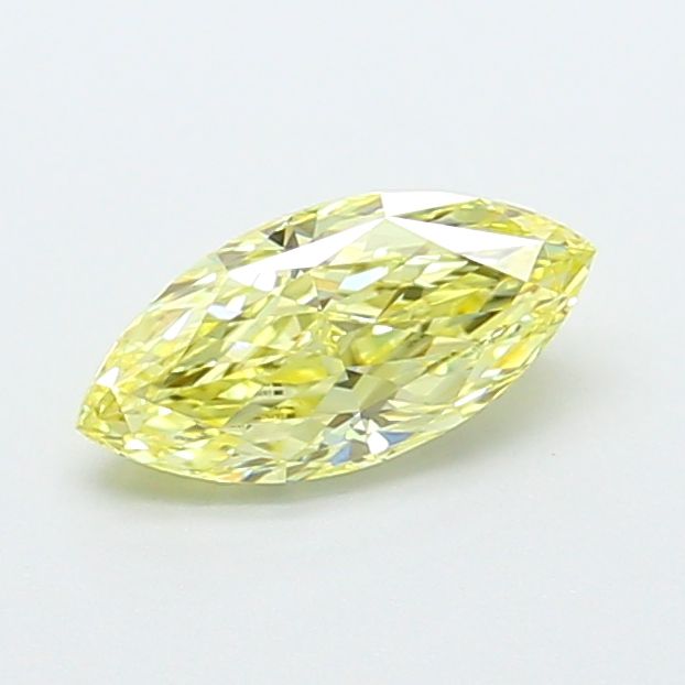 Marquise Fancy Intense Yellow Lab-grown Diamond 0.94ct VVS2 loose diamond