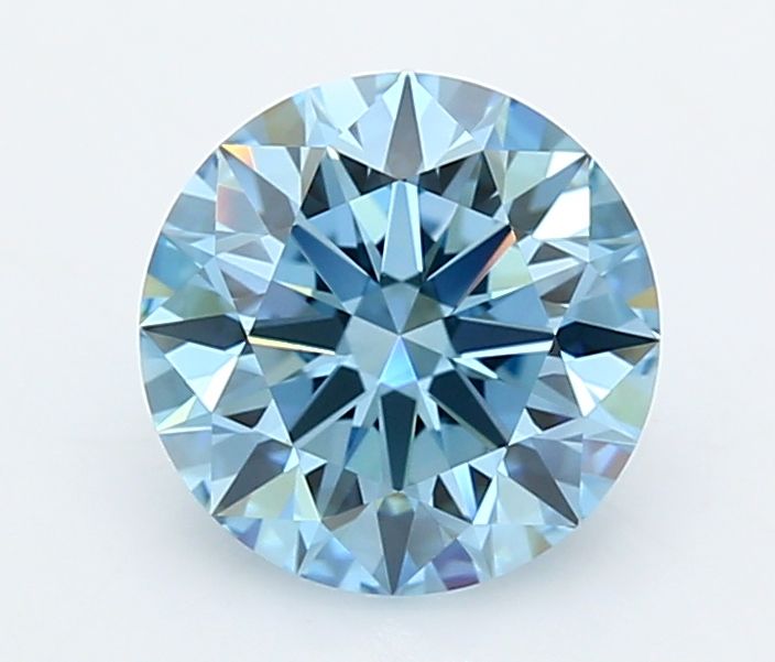 Round Fancy Vivid Blue Lab-grown Diamond 2.06ct VVS2 loose diamond