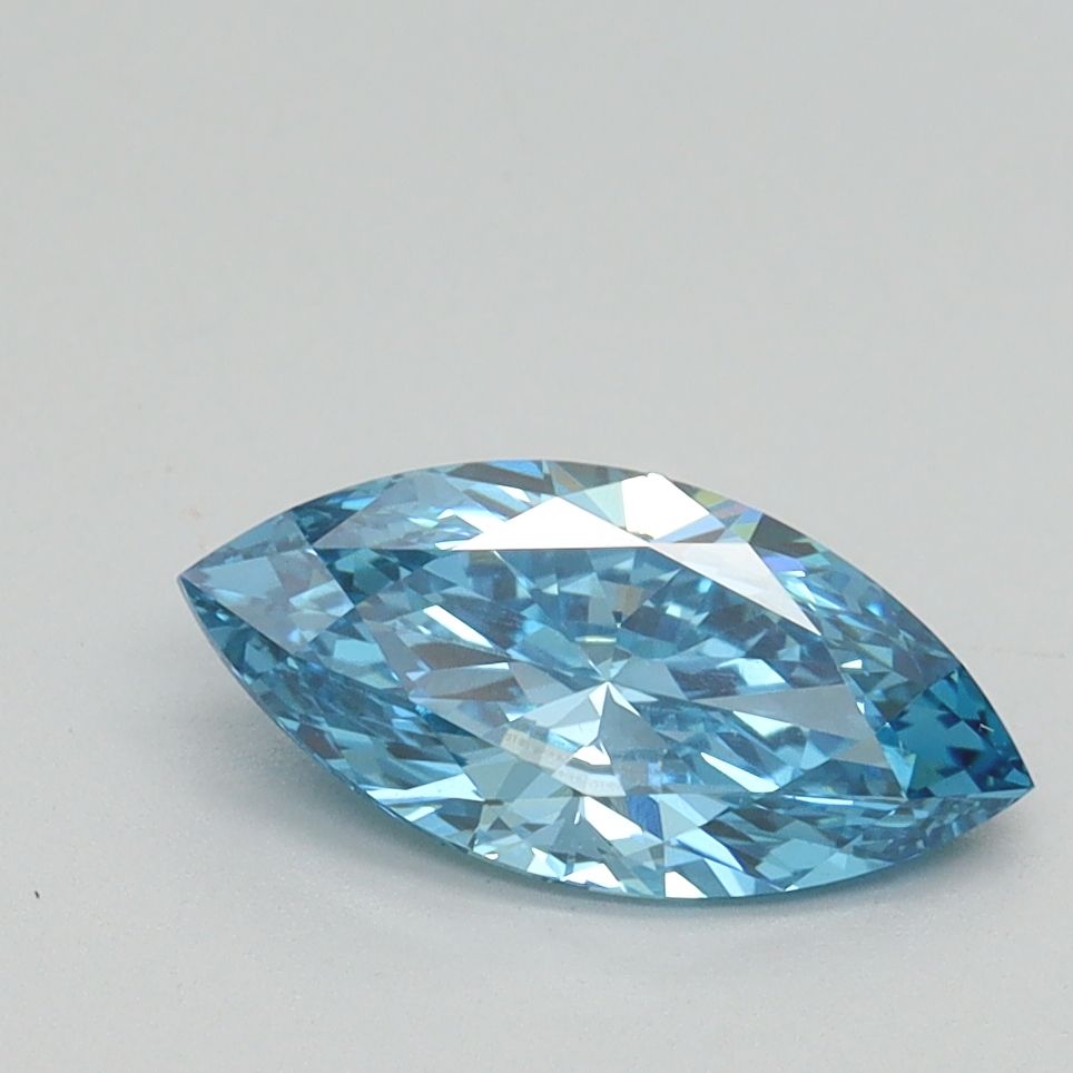 Marquise Fancy Vivid Blue Lab-grown Diamond 1.01ct VS1 loose diamond