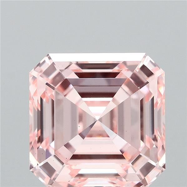 Asscher Fancy Intense Pink Lab-grown Diamond 3.07ct VS1 loose diamond
