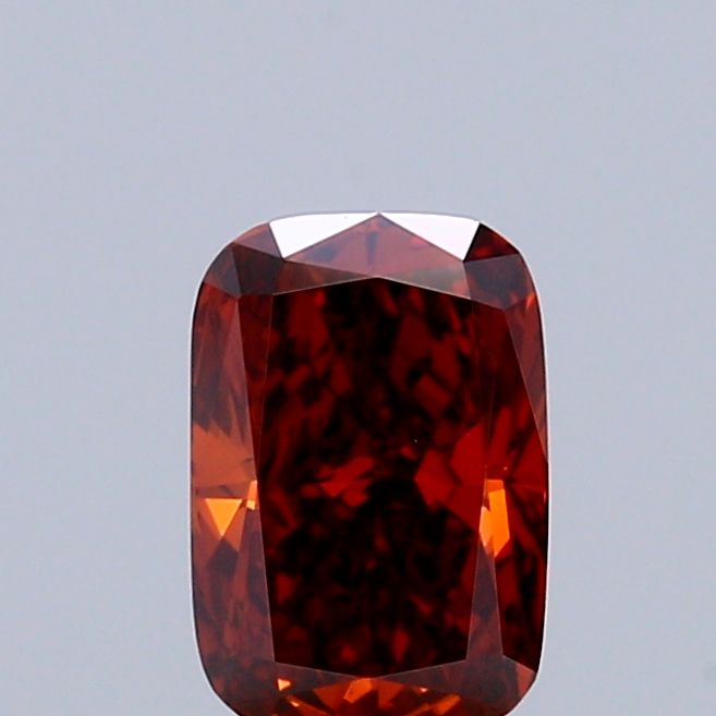 Cushion Fancy Deep Orange Lab-grown Diamond 0.54ct VS1 loose diamond
